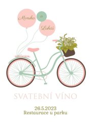 Svatební etiketa na víno 0,75l - SE220034