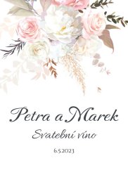 Svatební etiketa na víno 0,75l - SE220040