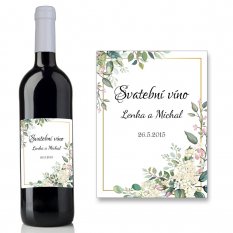 Svatební etiketa na víno 0,75l - SE220002