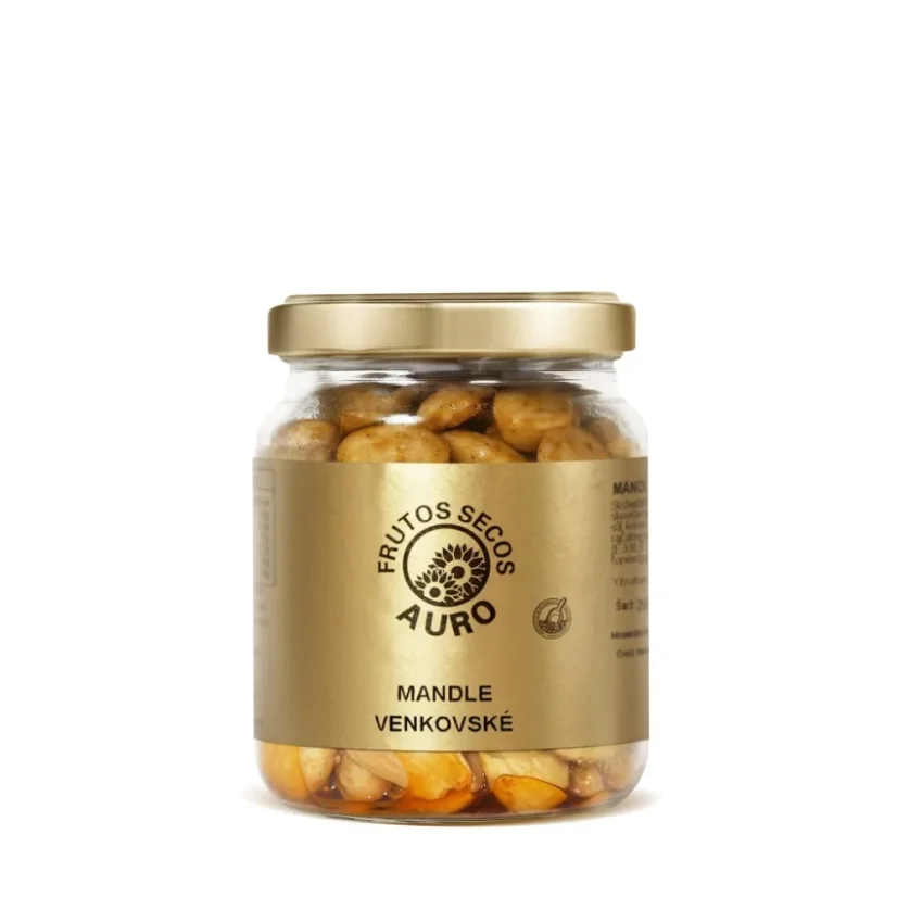 Mandle pražené Venkovské s cibulkou, rajčaty a česnekem (125 g)