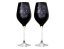 SKLENICE CELEBRATION černá 360 ml Lebka 2 ks - bílé krystaly