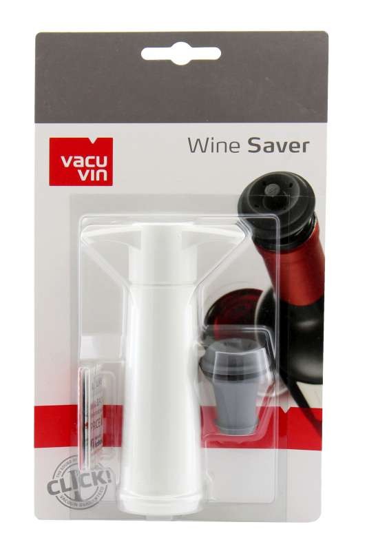 Pumpička na víno bílá + 1 uzávěr VACUVIN