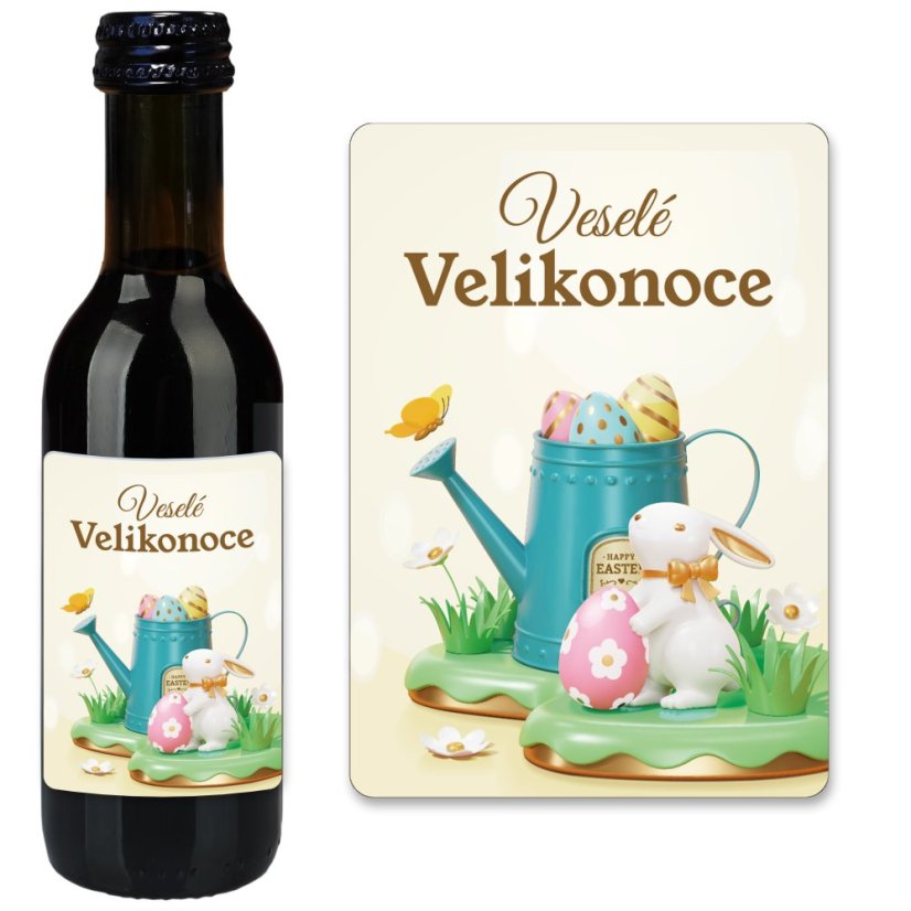 Mini víno - Veselé Velikonoce
