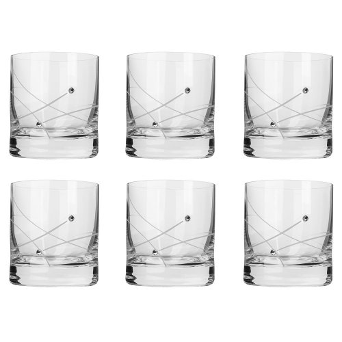 Sklenice na whisky 300 ml s krystaly Swarovski - Celebration 6 ks