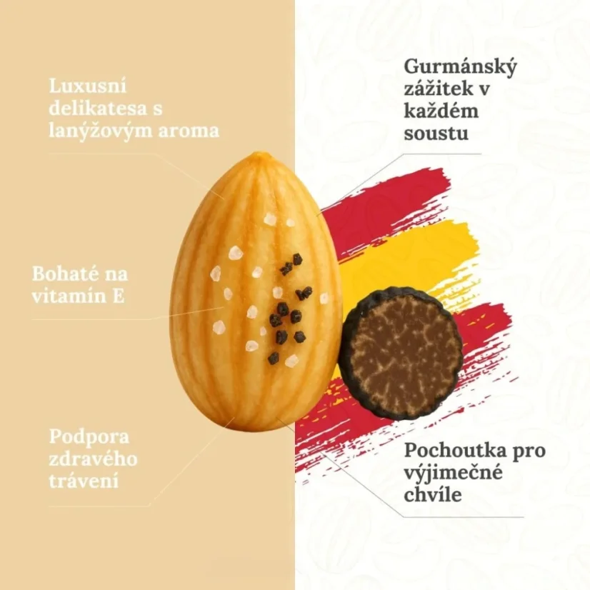 Mandle pražené s příchutí lanýže (440g)