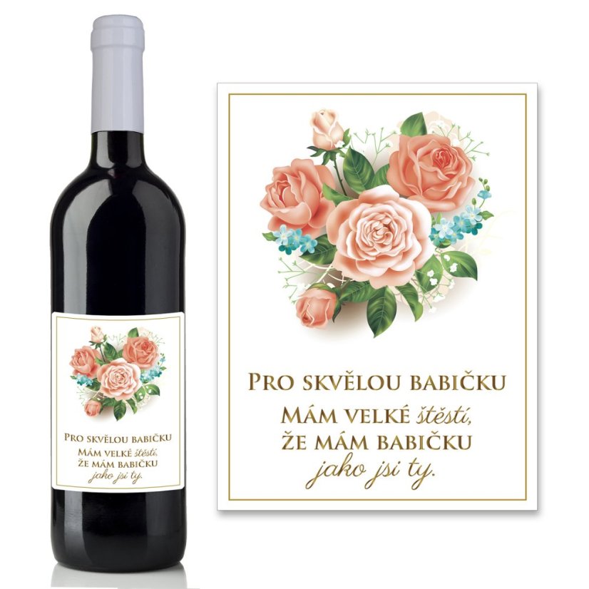 Víno jako přání pro babičku