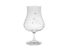 Sklenice na rum s krystaly Preciosa 220ml - Linie 4ks