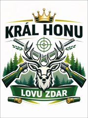 Dárek pro myslivce víno s etiketou "Král honu"
