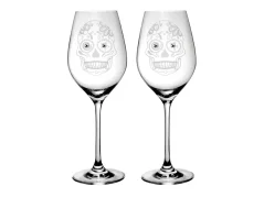 SKLENICE CELEBRATION 360 ml Lebka 2 ks - bílé krystaly