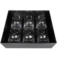 Sklenice na whisky 300 ml s krystaly Preciosa - Celebration 6 ks