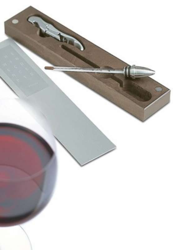 Set vývrtky Pulltap´s Classic a teploměru v dřevěné kazetě