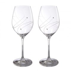 Sada 2 ks sklenic na víno s krystaly Preciosa 470 ml - Celebration