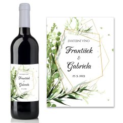Svatební etiketa na víno 0,75l - SE220051