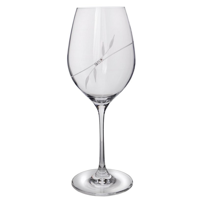 Sklenice na víno s krystaly Preciosa 360 ml - Plant 2ks