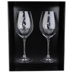Sklenice na víno s krystaly Preciosa 470 ml - Flower 2 ks