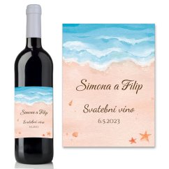 Svatební etiketa na víno 0,75l - SE220028