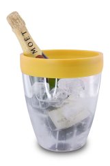 Chladící nádoba na víno a sekt - žlutá silikon
