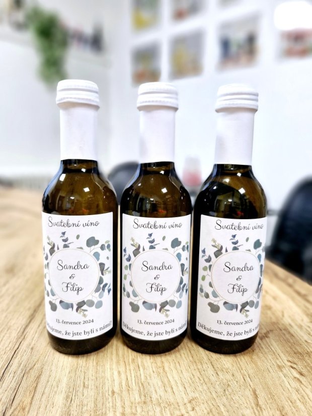 Mini víno - Chardonnay 2021 - suché - 0,187l