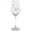 Sklenice na víno 360 ml s krystaly Swarovski - jubileum 45