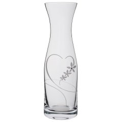 Karafa na víno s krystaly Preciosa 1000 ml - Srdce
