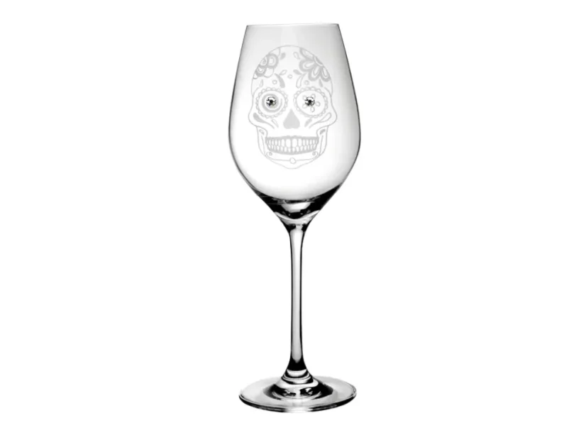 SKLENICE CELEBRATION 360 ml Lebka 2 ks - bílé krystaly