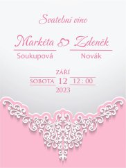 Svatební etiketa na víno 0,75l - SE220045
