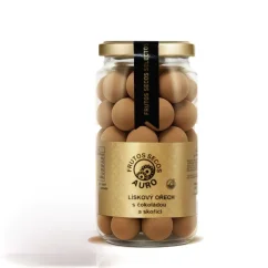 Lískové ořechy v bílé čokoládě se skořicí (200 g)