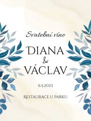 Svatební etiketa na víno 0,75l - SE220042