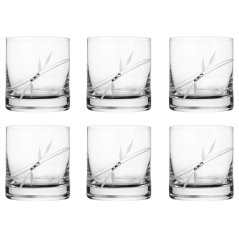 Sklenice na whisky 300 ml s krystaly Preciosa - Plant 6 ks
