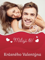 Etiketa na víno 0,75l - přání k Valentýnu - VT220003