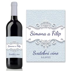 Svatební etiketa na víno 0,75l - SE220027