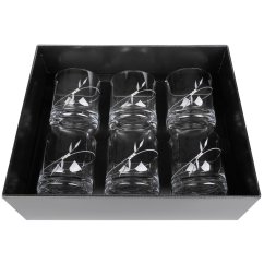 Sklenice na whisky 300 ml s krystaly Preciosa - Plant 6 ks