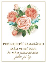 Víno pro pro nejlepší kamarádku - motiv růže 0,75L