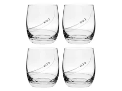Sklenice na whisky Globo 350 ml s krystaly Preciosa - Stuhy 4 ks