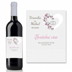 Svatební etiketa na víno 0,75l - SE220003