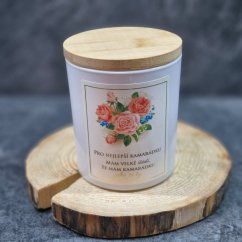 Vánoční vonná sójová svíčka - Pro nejlepší kamarádku - 200g