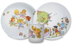 Dětská porcelánová souprava Alenka - ilustrace Helena Zmatlíková, Thun 1794