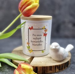Vonná sójová svíčka - Pro nejlepší kamarádku se jménem - 200g