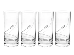 Sklenice na nealko 250 ml s krystaly Preciosa - Stuhy 4 ks