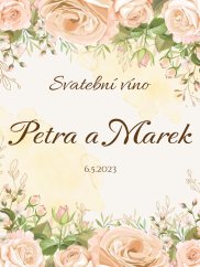 Svatební etiketa na víno 0,75l - SE220022