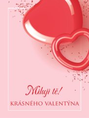 Etiketa na víno 0,75l  - přání k Valentýnu - VT220004