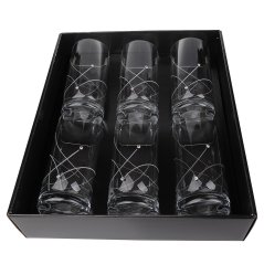 Sklenice na nealko 250 ml s krystaly Preciosa - Celebration 6ks