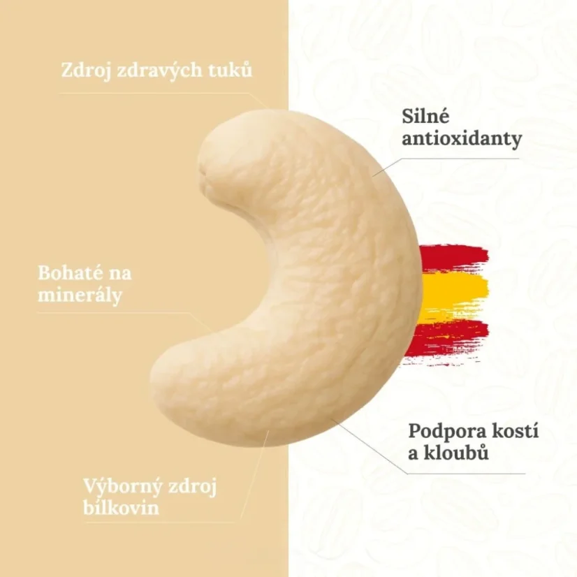 Kešu ořechy Natural pečené nesolené (400 g)