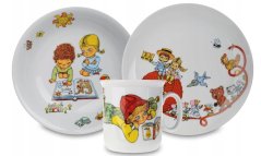 Dětská porcelánová souprava Martínek - ilustrace Helena Zmatlíková, Thun 1794