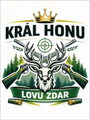 Dárek pro myslivce víno s etiketou "Král honu"
