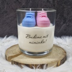 Vonná sójová svíčka 300g - Budeme mít miminko!