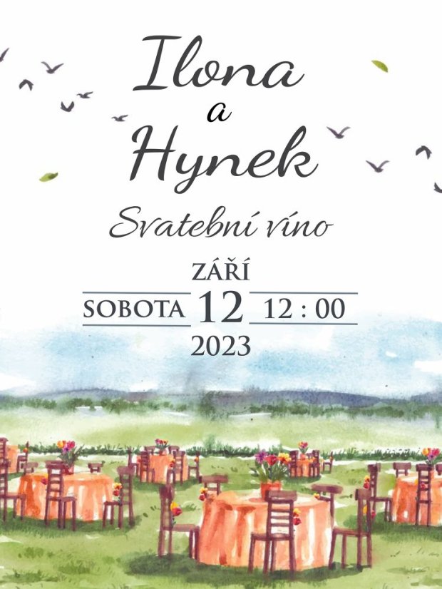 Svatební etiketa na víno 0,75l - SE220031