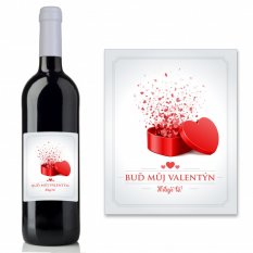 Valentýnské víno 0,75l - Srdce
