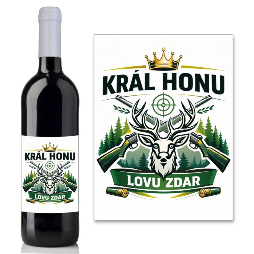 Víno s motivem - Král honu - 0,75l