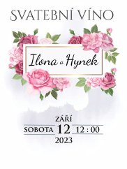 Svatební etiketa na víno 0,75l - SE220038